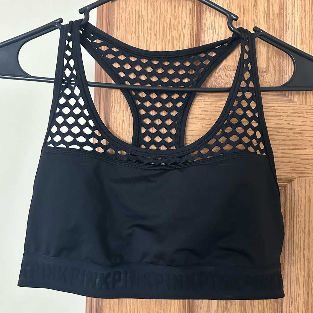 Victoria secret pink mesh sports bra